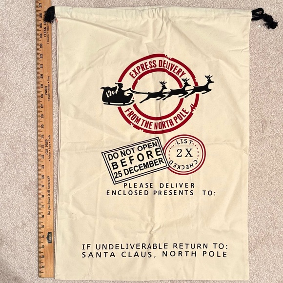 Express Delivery Santa Sack with Customization (ADD NAME) - Picture 2 of 3